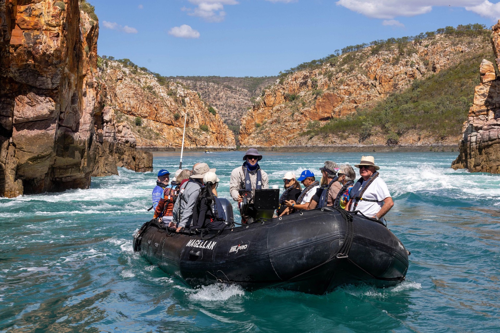 Zodiac excursion through the Horizontal Falls